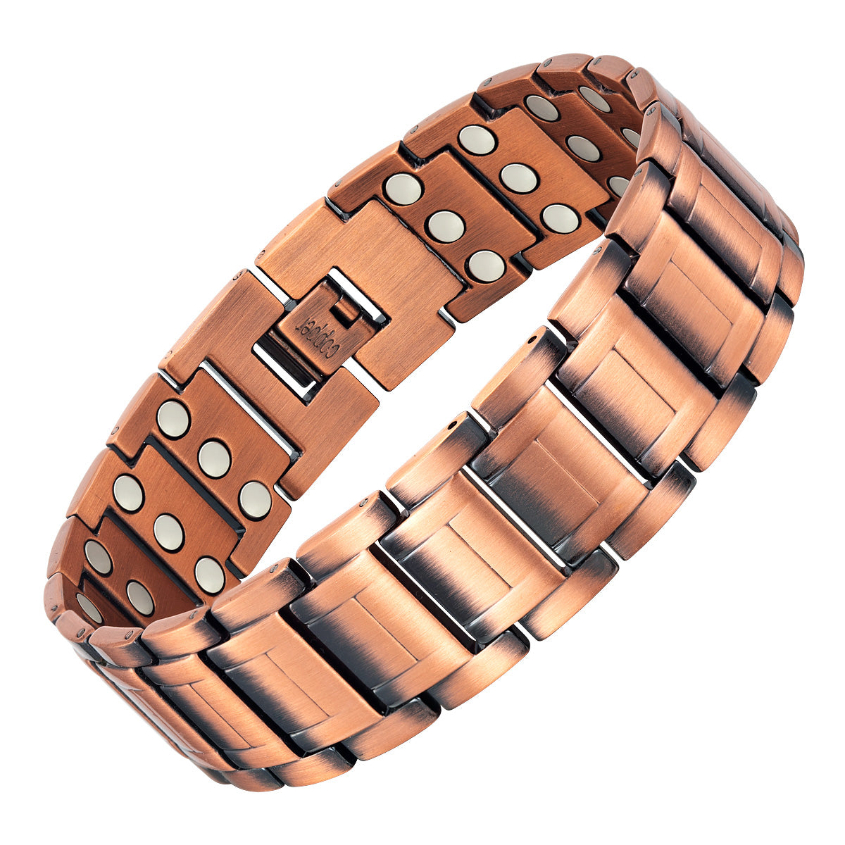 Mens Copper Magnetic Bracelet TRIPLE Power Extra Wide