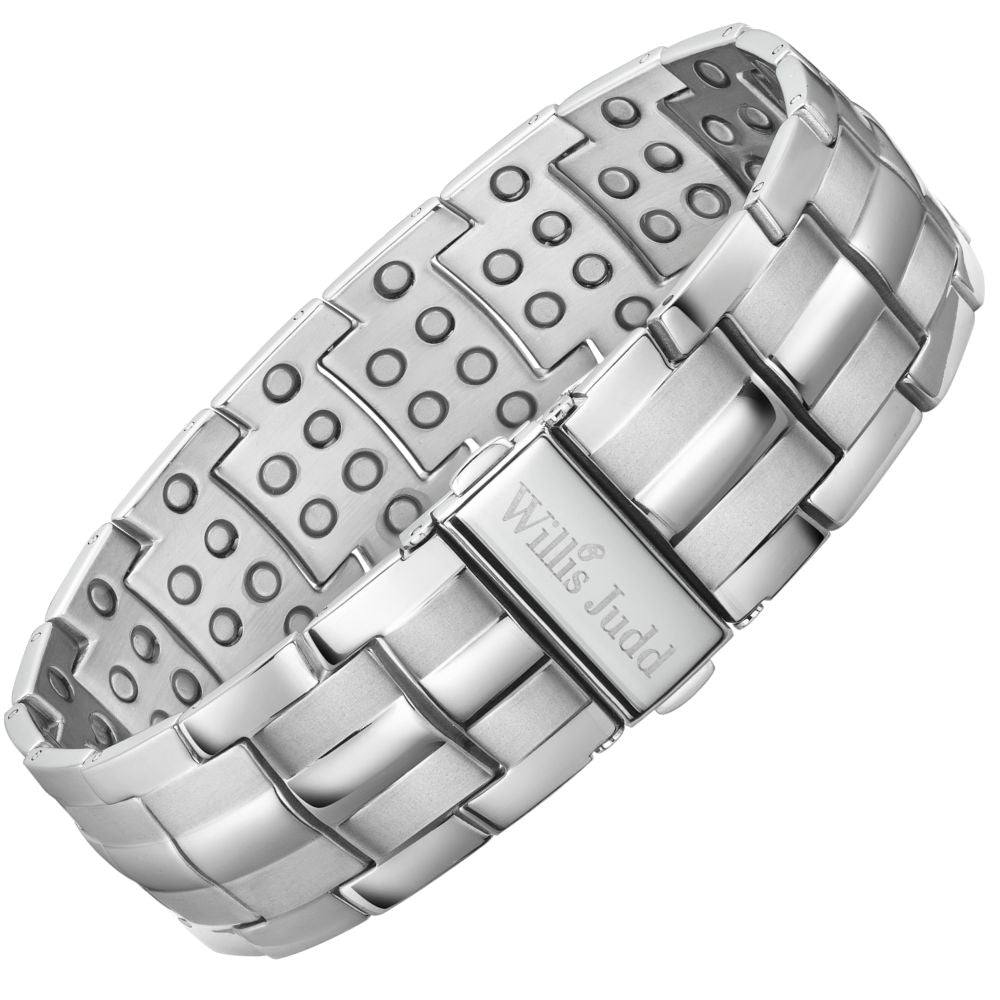 Strongest Magnetic Bracelet For Men - New 2024 Model Silver