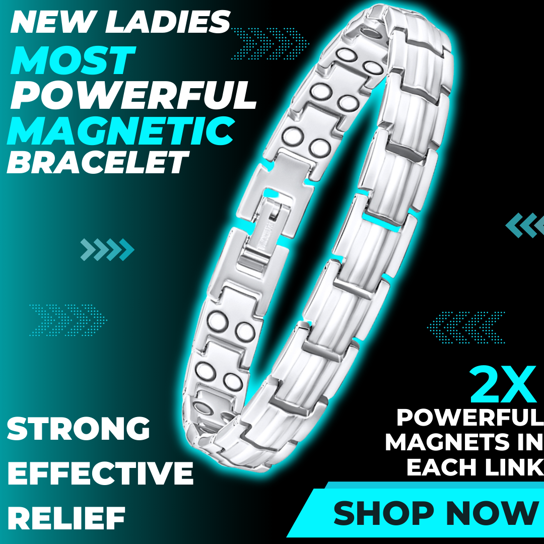 Strongest Magnetic Bracelet For Ladies - New 2024 Model - Silver