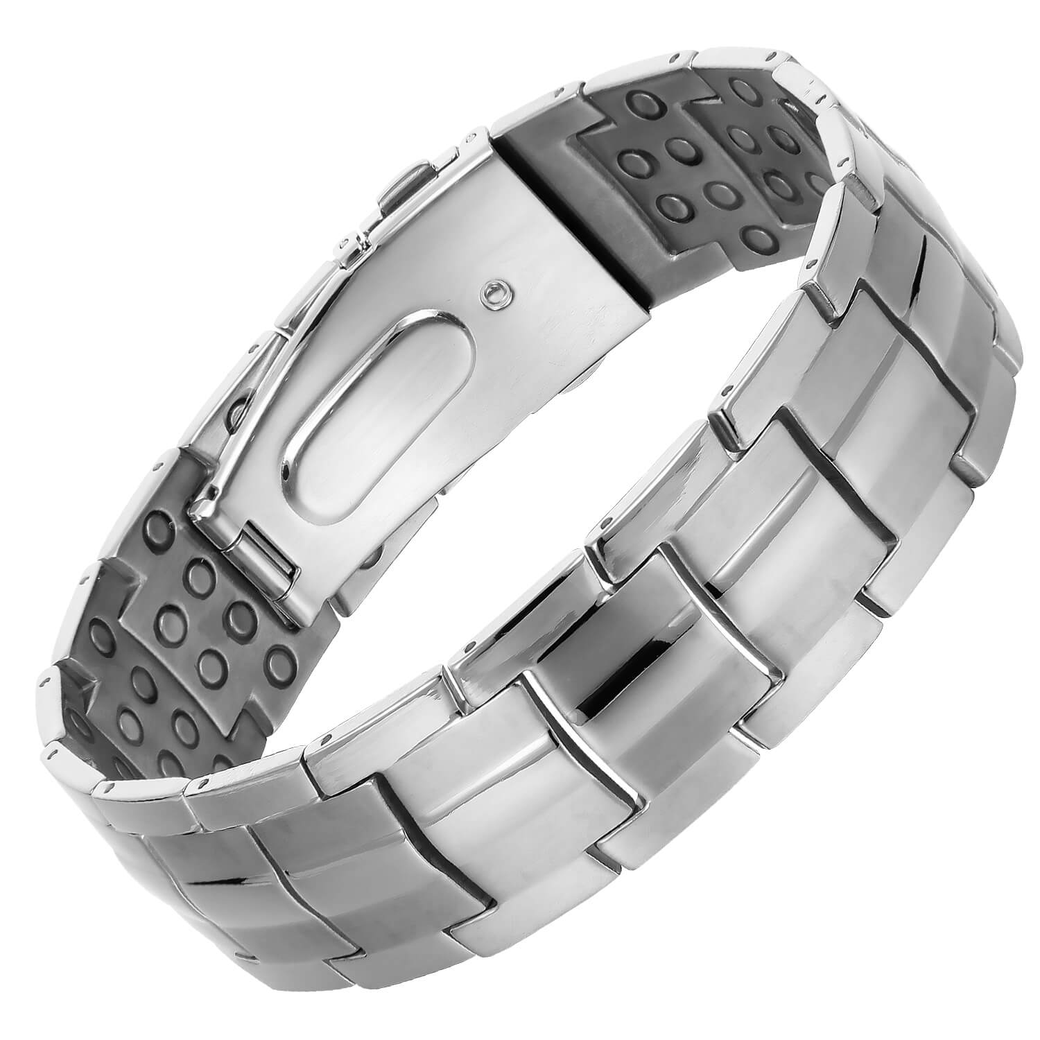 Strongest Magnetic Bracelet For Men - New 2024 Model Silver